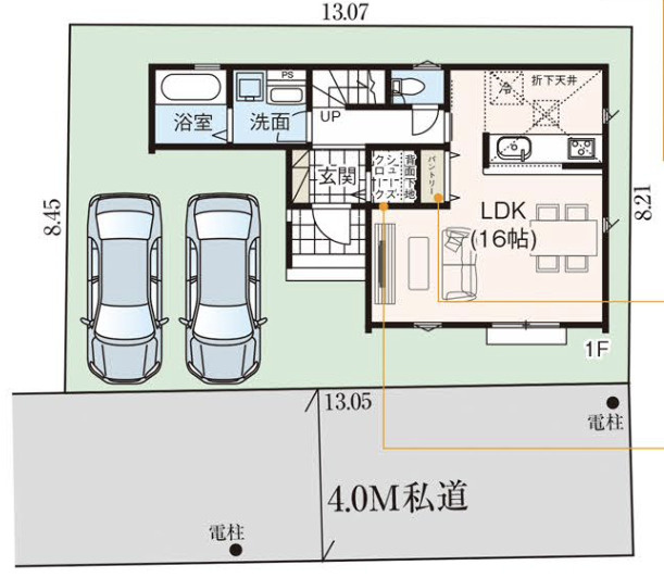 【仲介手数料無料】所沢市　下安松４期　全１棟　所沢市の不動産なら西武ハウジングの区画図
