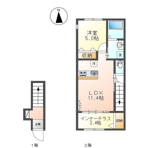 プラシッド　ピュールの間取り