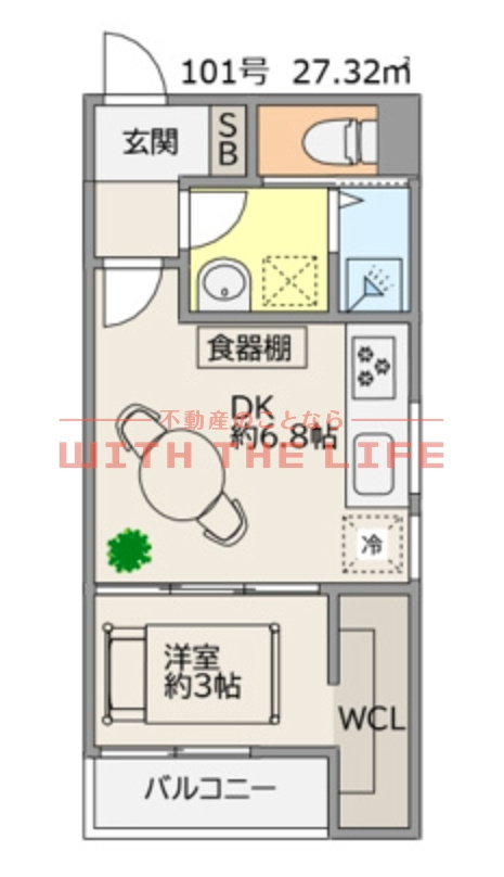 TRIOVE　JR久留米アクシス【キャッシュバック対象の物件】の間取り