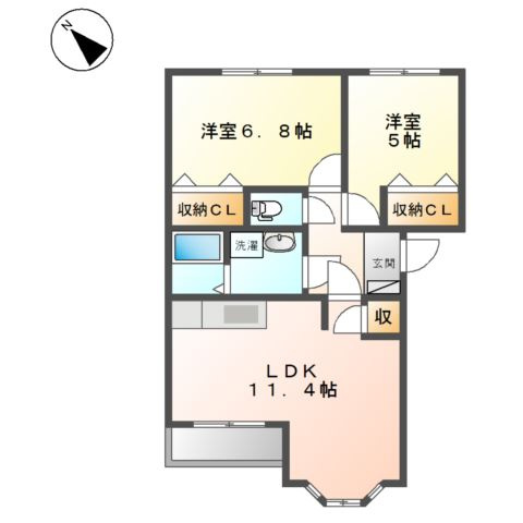 プリモディーネの間取り