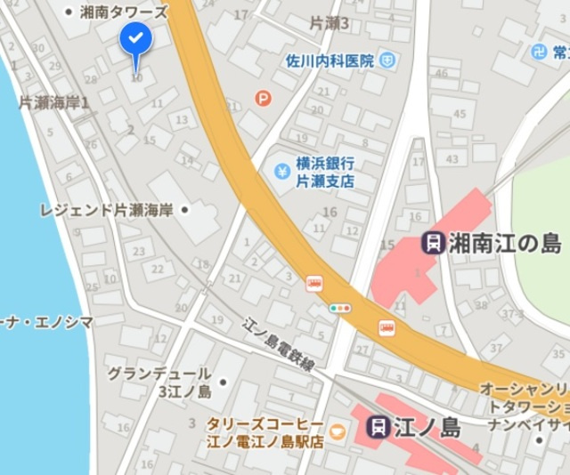エクレール湘南の地図