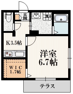 カーサ　グリージアの間取り