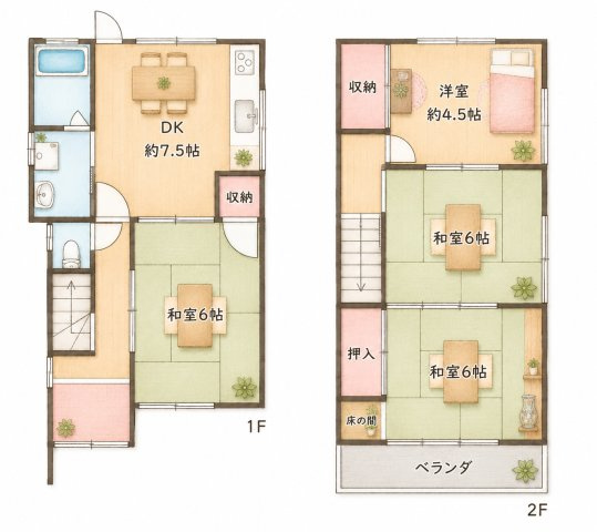 野村中町　中古一戸建ての間取り|間取り図はいかがですか？ご希望を叶える間取りですか？リビングの広さは？水回りの位置は？カウンターキッチン？など色々な情報が集約されています。弊社ではリフォームなどのご相談も承っております。