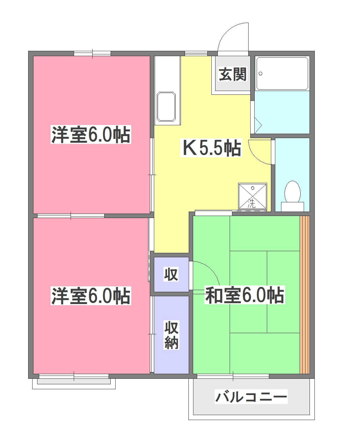 ハイツ小笠原Ｂの間取り