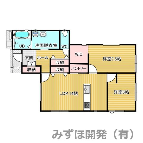 天童市荒谷89-1の区画図
