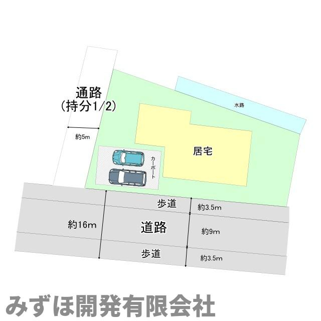 天童市荒谷89-1の前面道路含む現地写真