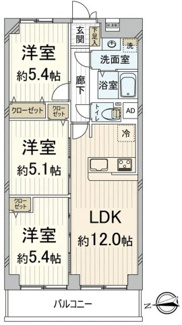 【間取り】 | ルネ豊中