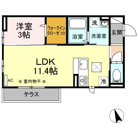 【間取り】 | D-room樹・大和南