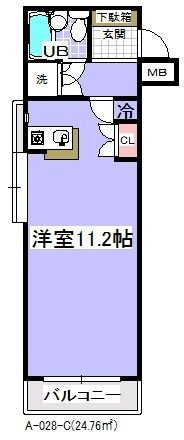 ローズマンションＡ－２８（Ａ－０２８）の間取り