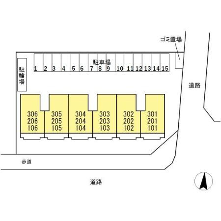 ルミエール湘南の区画図
