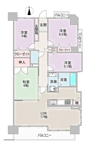 NDSマンション小碓の間取り