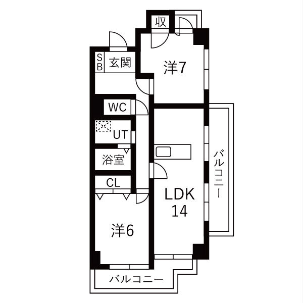 メゾン深山の間取り