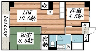 【間取り】 | 山口マンション | 間取りです。