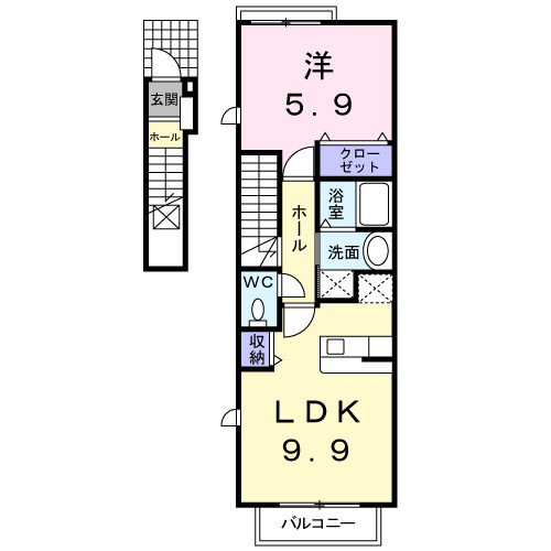 【間取り】 | パインハースト　Ｅ