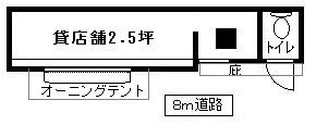 空堀ミニ屋台店舗の間取り