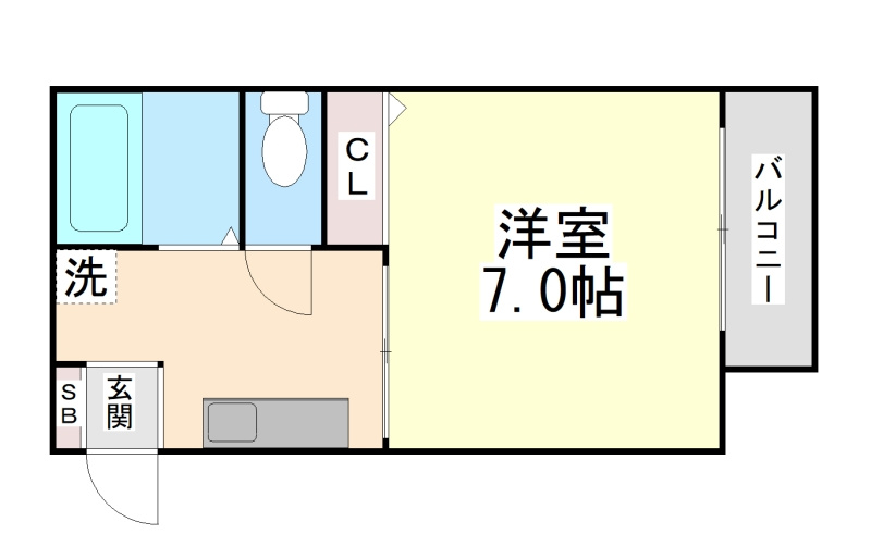 ブロスハイツ住吉本町の間取り