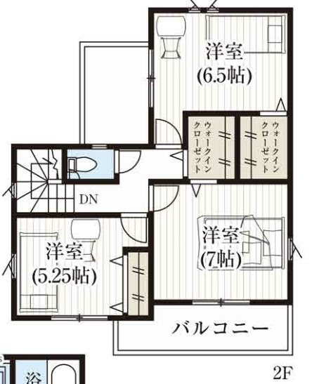 【仲介手数料無料】入間市鍵山８期全２棟１号棟　入間市の不動産なら西武ハウジングの間取り
