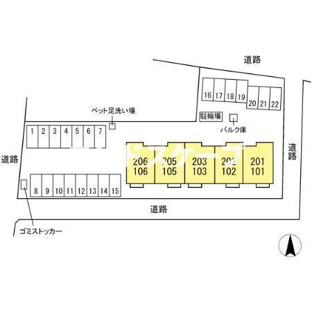 グラン・シリウスの区画図|高崎、前橋、伊勢崎エリアのお部屋探しはエンドスケープまで！お客様の理想お聞かせ下さい♪