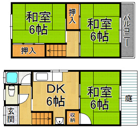 伊丹市大野1丁目45-3の間取り