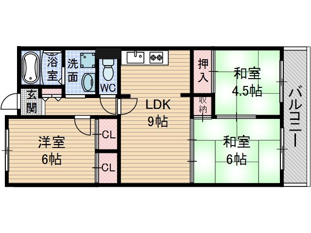 【間取り】 | 吉田マンション東雲パートII