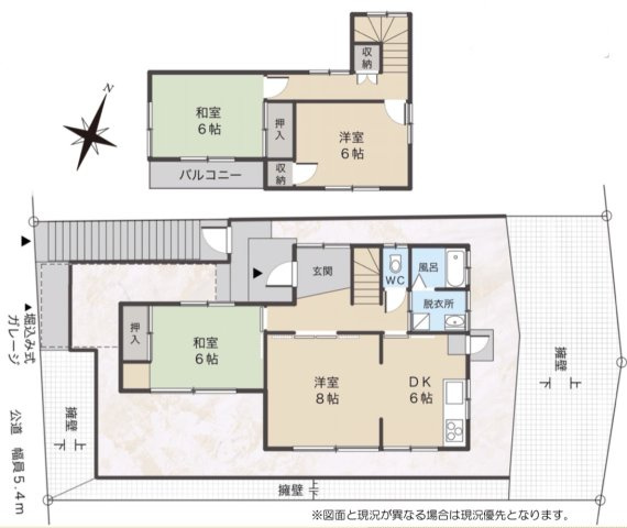 中古戸建　柏市豊四季の間取り