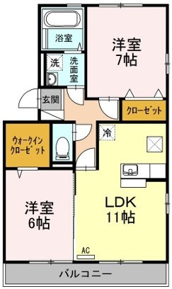 【間取り】 | リバブル北高下A棟