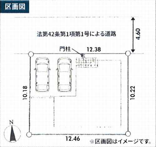 座間市入谷東第4　新築戸建全1棟　1号棟の区画図