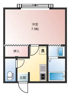 【間取り】 | コーポ中通り