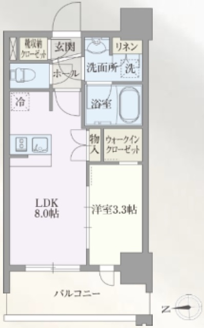 ライトテラス浅草の間取り