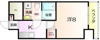 【間取り】 | ラシーヌ宿院