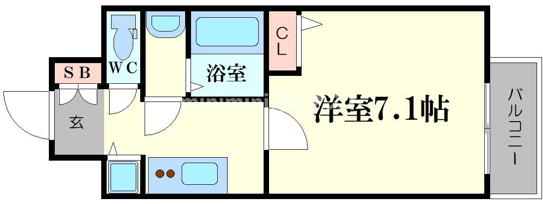 S-RESIDENCE天満Gracisの間取り