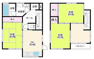 【間取り】 | 西宮市　甲子園町　中古戸建