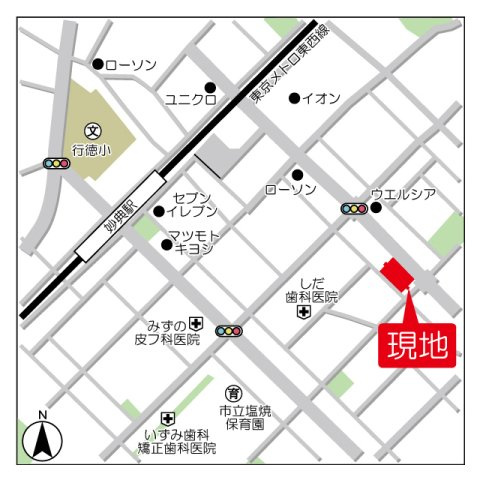 クリサンテーム妙典Ⅱの地図