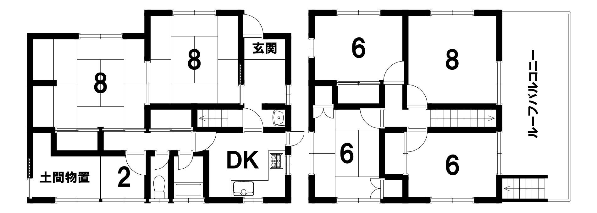 宇都宮市南高砂町2714-1の間取り