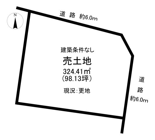 小山市犬塚8丁目2-27、-28の土地図