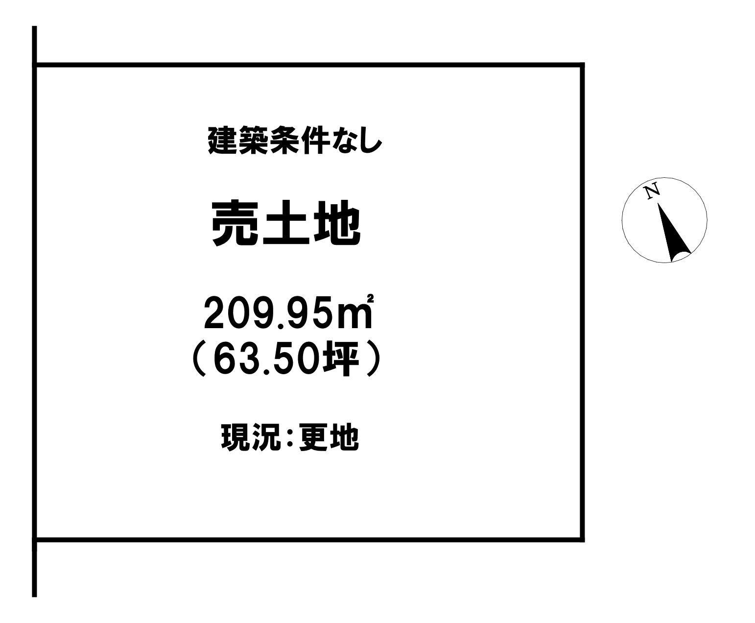 小山市城東６丁目の売地の土地図