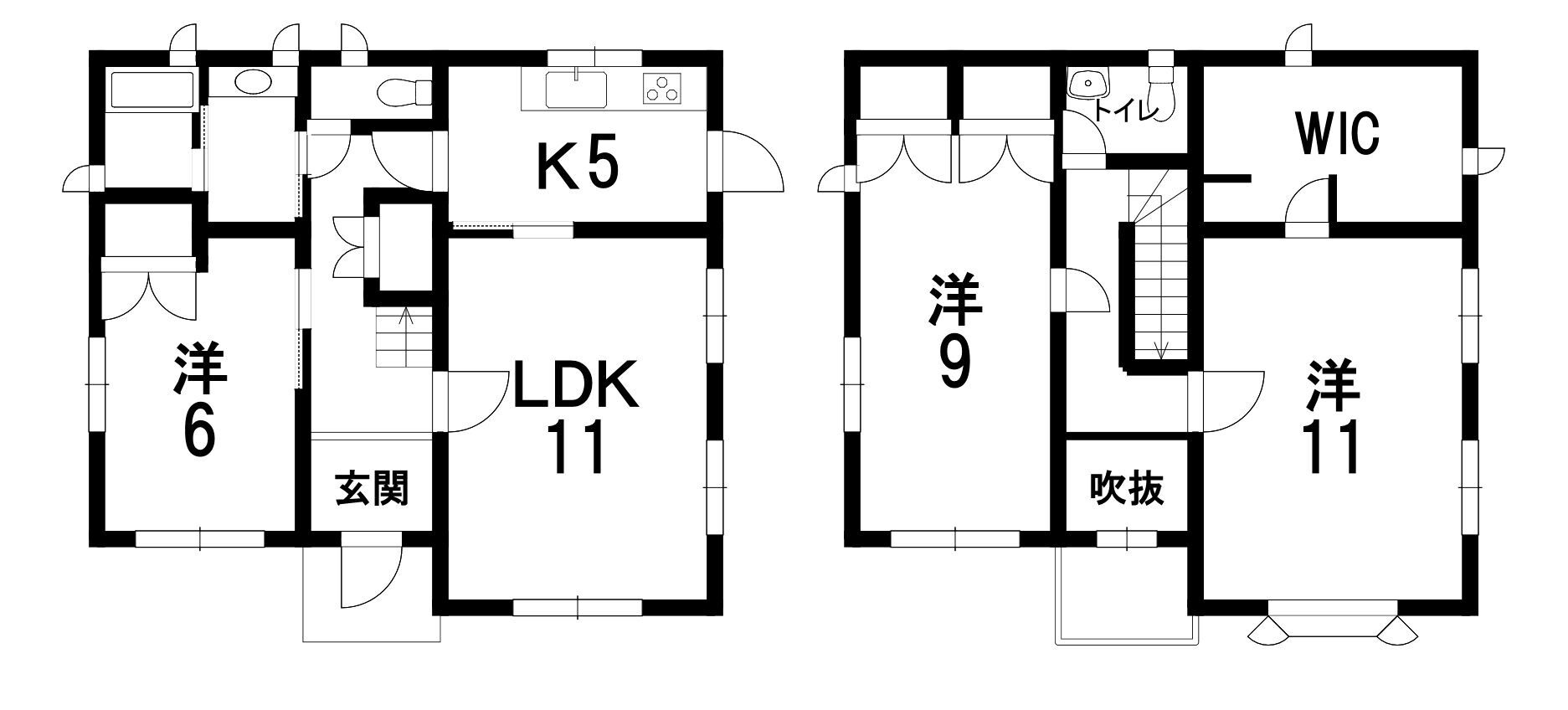 下野市緑６丁目14-9の間取り