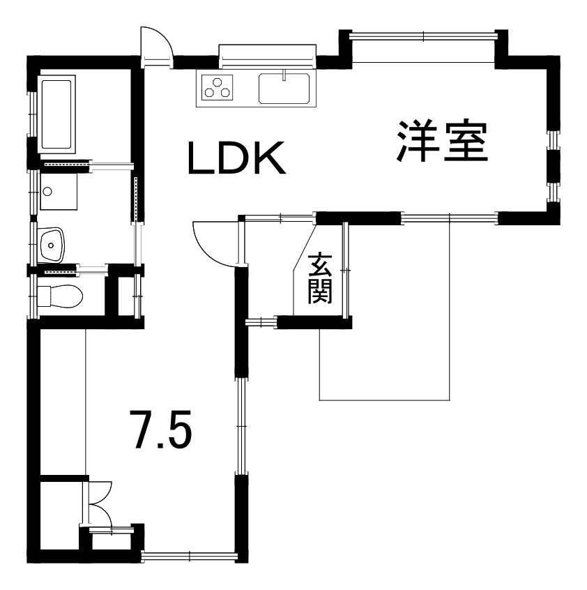 下野市仁良川1425-7の間取り