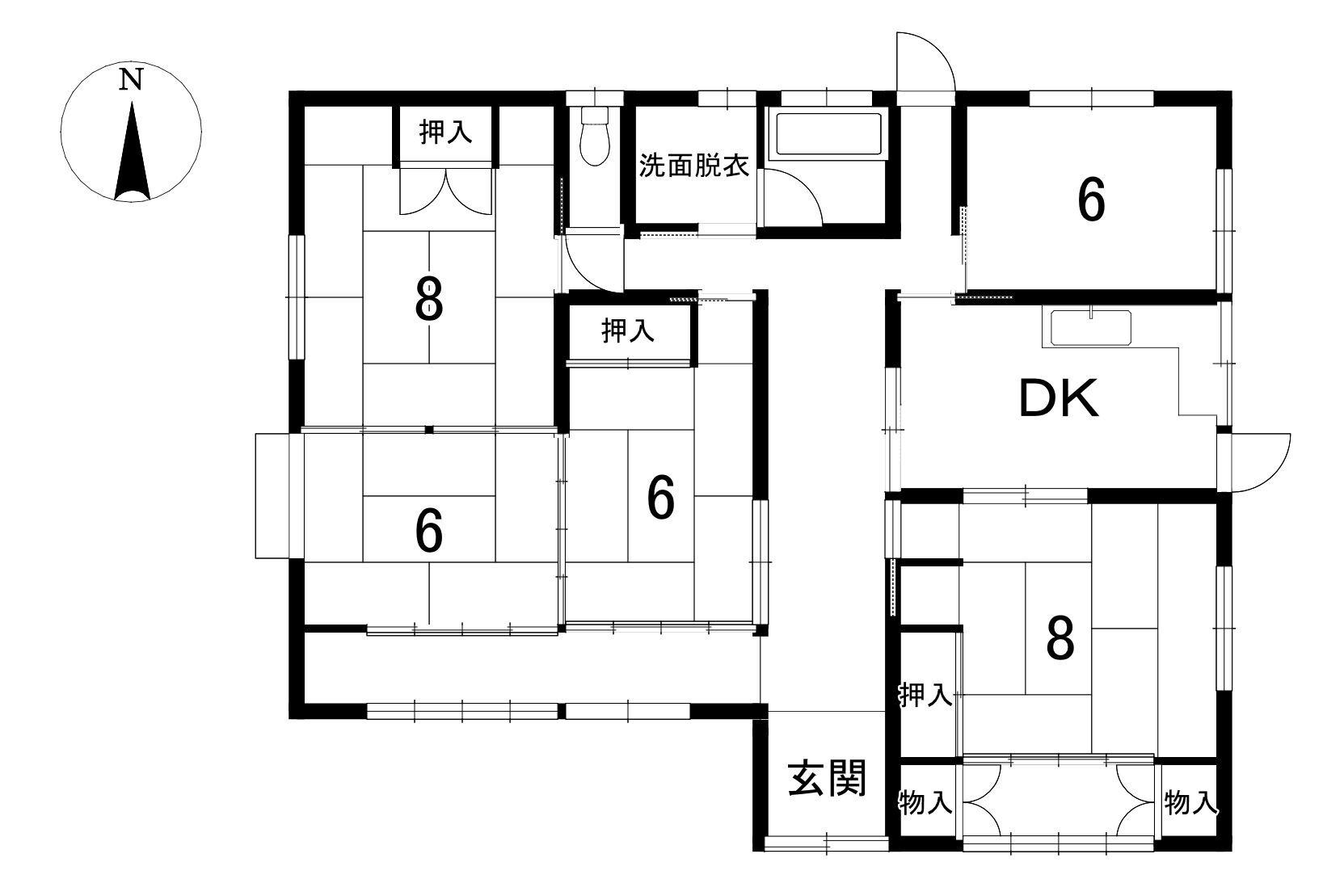 下野市下石橋412-3の間取り