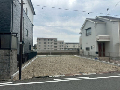 【外観】 | 浜寺石津町東　売土地 | ☆南海本線石津川駅駅徒歩10分、☆阪堺線石津駅1分☆39.64坪の建築条件なしの土地です。前面道路は6ｍ接道9.4ｍとすっきりとした区画です。お好みのマイホームを設計してみませんか？