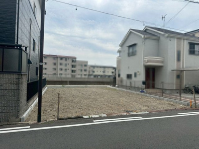 【外観】 | 浜寺石津町東　売土地 | 前面道路6ｍ間口9.4ｍのすっきりした区画です。南面の採光を有効に使える土地です。