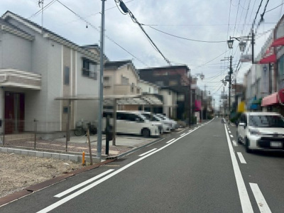 【前面道路含む現地写真】 | 浜寺石津町東　売土地 | 現状更地です。都市ガス、上下水道利用できます。