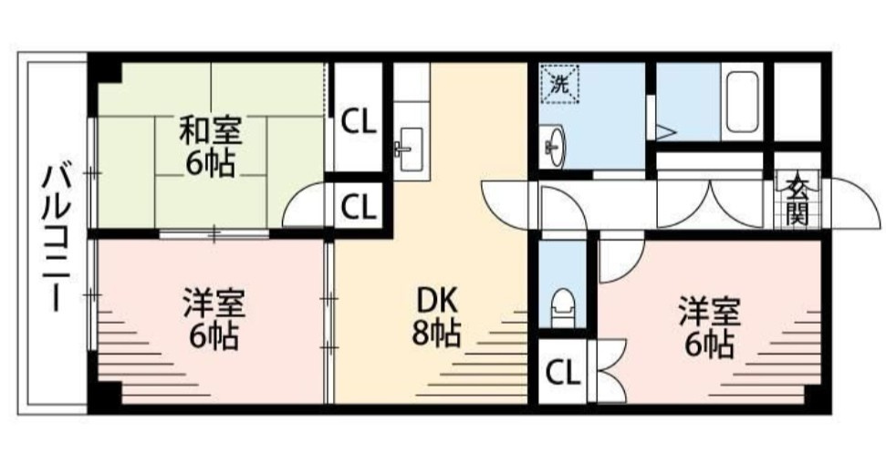 大新ヒルズ西馬橋の間取り