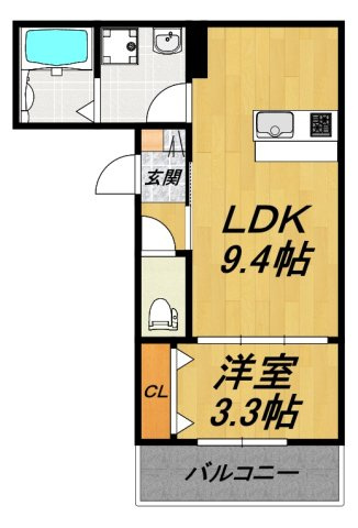 【間取り】 | LE COCON 弥富Ⅳ