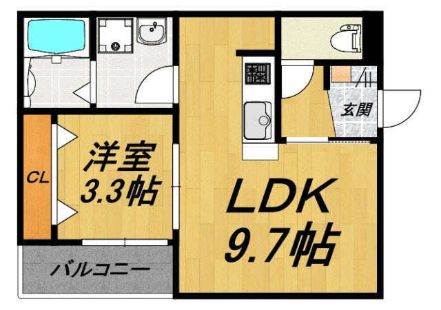【間取り】 | LE COCON 岩倉Ⅵ