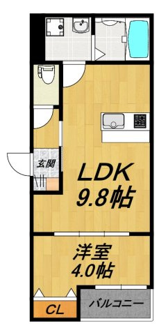 【間取り】 | LE COCON 岩倉Ⅵ