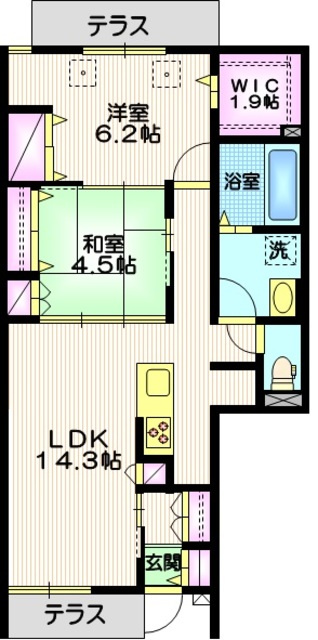 BORIKI　おおたかの森の間取り|★旭化成が提供する子育て共感賃貸★