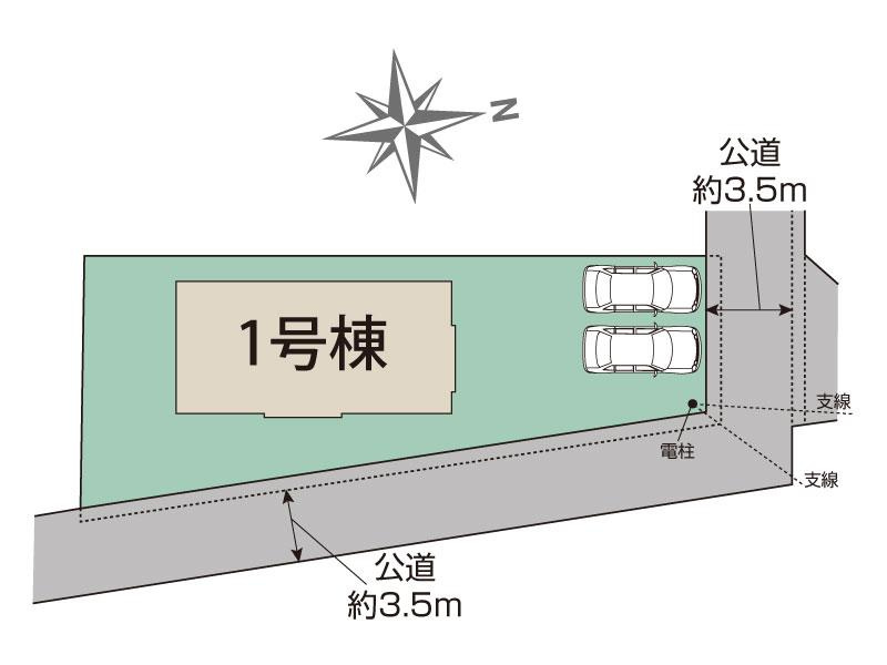 BLOOMING GARDEN　鴻巣市吹上本町2丁目1棟の区画図|図面と現況が異なる場合、現況を優先とします。