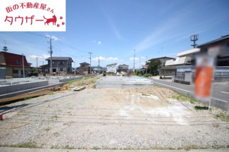 【外観】 | 芳賀小学校・郡山第四中学校区　GRADLE GAEDEN 郡山市横塚　第１１　全５棟　１号棟 | 東側から見た現状写真です！　日当たり良好の物件です♪