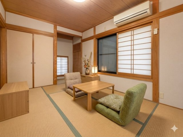 千代田町の和室|和室6帖（写真は家具を配置したイメージ画像）